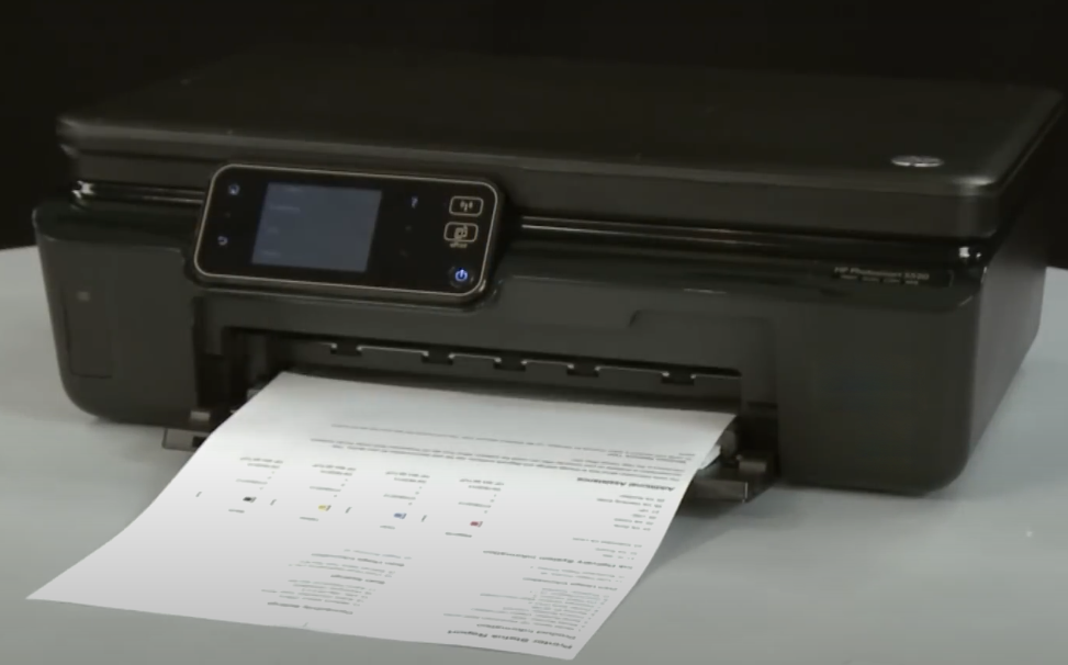 First Print and Scan Tests from HP Printer