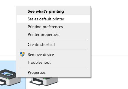 brother printer showing offline