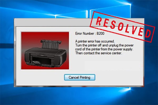 canon mx922 error code b200