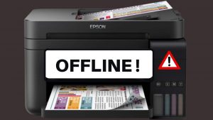 epson printer is offline