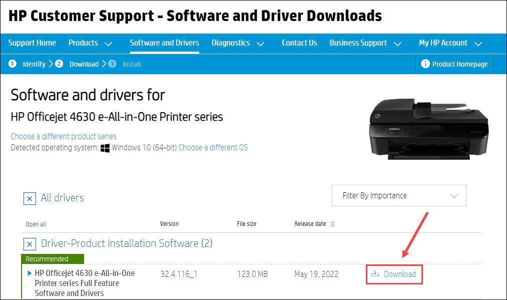 how to fix hp printer in error state