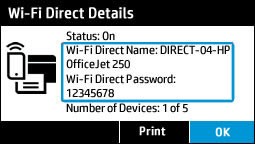 wps pin hp printer location