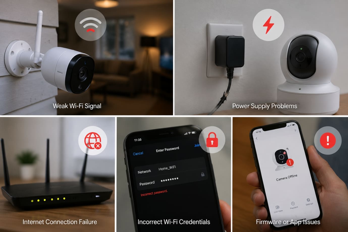 Common Causes of Wireless Security Camera Offline Issue