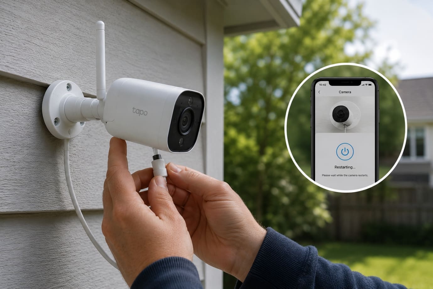 Restart or Reset the Wireless Camera